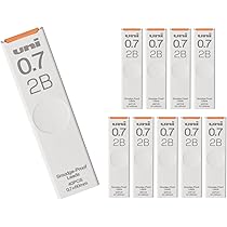 Amazon.co.jp: 三菱鉛筆 シャープペン芯 uni ユニ 0.5 2B 10個 ハコ