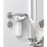 FTBOL 【2023新しいアップグレード】ドアロック 赤ちゃん チャイルドロック 子供安全ロック 猫ドアロック 猫犬脱走防止 ドア 子供 ロック 後付け チャイルドロック ドア ベビーガード 猫 開閉禁止 ドアレバーロック固定 赤ちゃん 指はさみ 