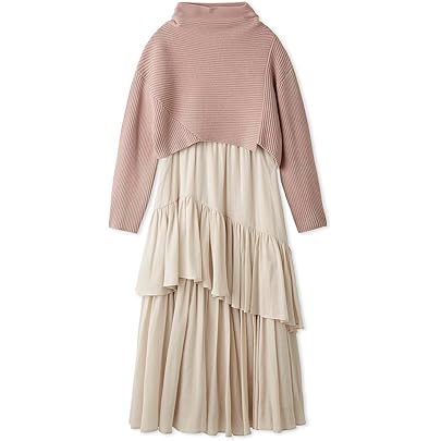 Amazon.co.jp: チョーカーディティールタイトニットワンピース