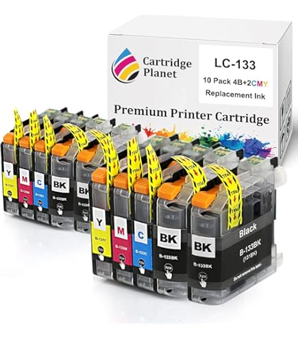Brother LC133 Colori Pack (Ciano, Magenta, Giallo) 3 Cartucce, Fino A 600 Pagine, Per DCP-J152W, J552DW, MFC-J470DW E Altri