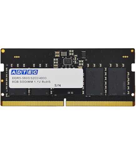 8GB 2枚　DDR5-5600 Amazon.co.jp: SK-Hynix 8GB DDR5 5600MHz SODIMM PC5-5600B-SC0