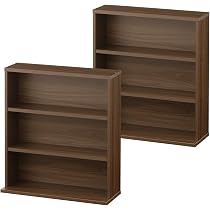 Amazon｜ぼん家具 本棚 スリム 大容量 2個セット 幅59.1×奥行22.1×高さ