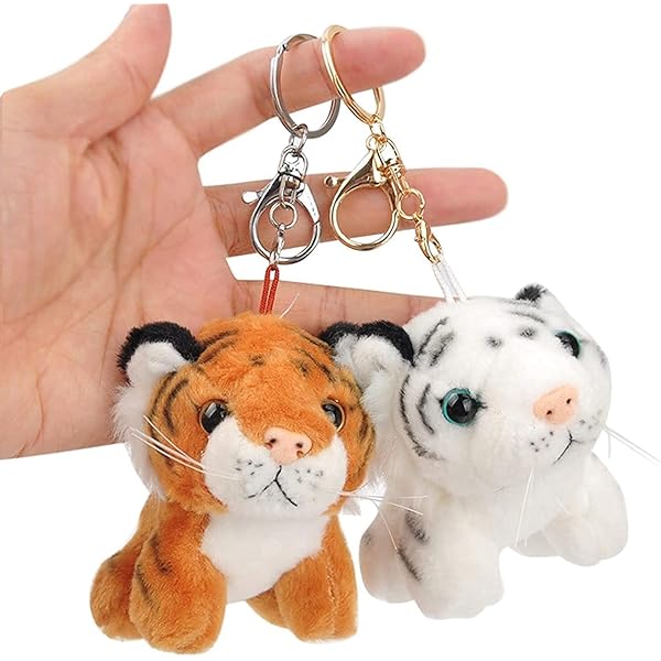 Amazon.co.jp: [yarui] 2個セット 虎 ぬいぐるみ キーホルダー
