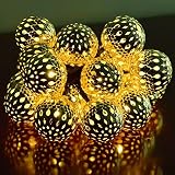 Ucharge Globe String Lights 20Led Outdoor Solar Fairy Lights Warm White by Ucharge [並行輸入品]