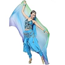 Amazon.co.jp: [JILIMI] ベリーダンス ベール シフォン 社交ダンス  