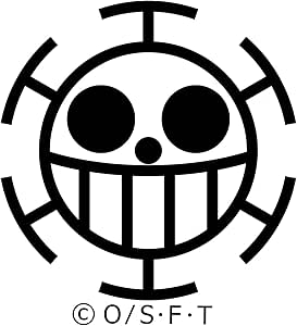 Amazon Co Jp アニメ ワンピース ステッカー 公式 キャラクター別海賊旗 ロー カラー ブラック 幅 30cmタイプ 車 シルエット ステッカー ウォールステッカー デカール One Piece ホビー