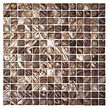 Art3d 真珠タイル スパ/プール/バスルームの壁/キッチンの汚れ止め板用タイル 12 x 12in A18018P6