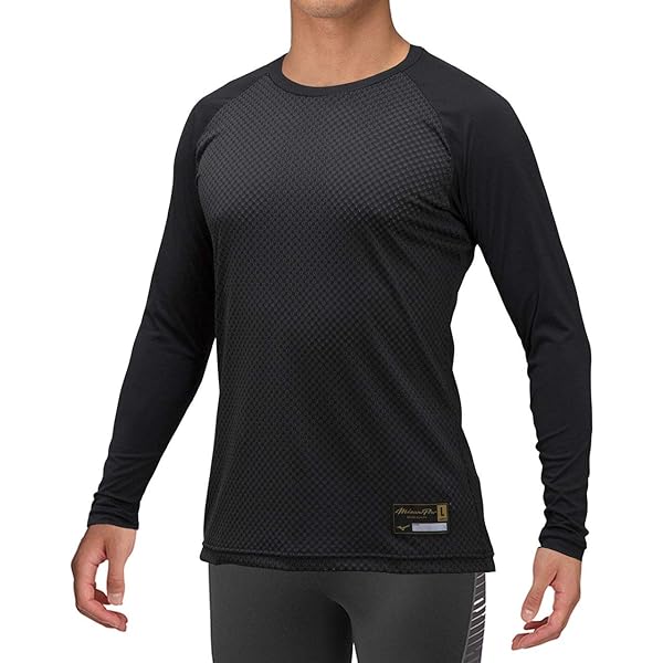 新品3枚 ミズノ ブレスサーモバイオギアシャツ ブラック l 防寒着長袖