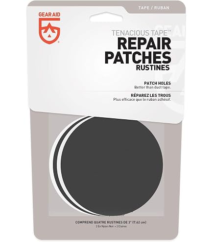 GEAR AID Tenacious Tape Mini Patches to Repair Jackets, Tents and Rain Gear, Clear, 1.5x2.5 - Walmart Supplies GEAR AID Tenacious Tape Mini Patches to Repair Jackets, Tents and Rain Gear, Clear, 1.5x2.5 - Walmart Supplies