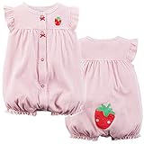 カーターズ Carter's ロンパース 前開き 半袖 綿100% Snap-Up Appliquﾃｩ Cotton Romper 6M (61-67cm) [並行輸入品]