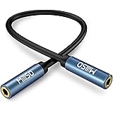 MillSO 中継コネクタ 3.5mm メスメス ステレオミニジャック 延長用 中継アダプタステレオミニプラグ延長コネクタ 4極 オーディオケーブル接続 金メッキ（15CM）