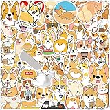 BINSNES 犬 ステッカーセット PVC材質 防水 再利用 色が鮮 シール プリンセス犬 コーギー犬 可愛い犬 (コーギー犬)