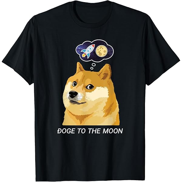Amazon.co.jp: ドージコイン-かわいい犬 Tシャツ : ファッション