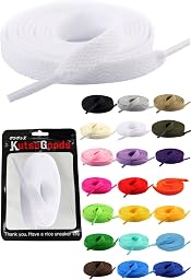 [KutsuGoods] クツグッズ フラット シューレース 靴紐 素材選びにこだわった 平紐 靴ひも 100cm 120cm 140cm 160cm 8mm幅 shoelaces