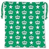 ベビードール 王冠ロゴキンチャク キッズ ベビー Lサイズ 総柄グリーン