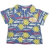 《初夏盛夏対応》 CHILD CHAMP(チャイルド チャンプ) 布帛太陽ニコチャンアロハシャツ 90cm/NB NO.C-86182201