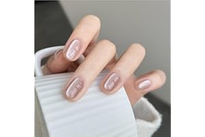 GAOY マグネットネイル ジェルネイル キャッツアイジェル キラキラ 単色*16ml 磁石付き UV・LED対応 ポリッシュタイプ ホログリッター カラージェル（くすみピンク）