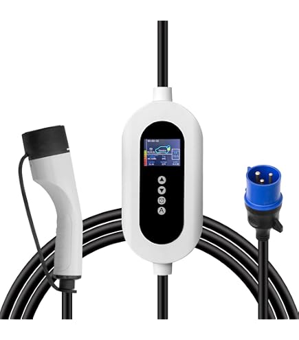 Amazon.co.jp: ポータブルEV充電器タイプ2 IEC62196-2 EVSE急速充電