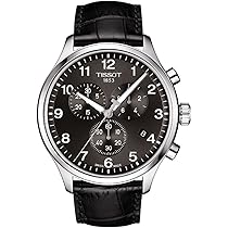 Tissot クロノグラフ 時計 ブラックレザー Amazon.co.jp: [ティソ] 腕時計 TISSOT クロノ XL クラシック