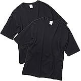 [ユナイテッドアスレ] 5.6oz コットン ポケット付ビッグTシャツ 500801 2枚組 ブラック XL