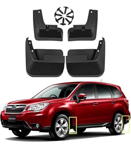 Amazon | Xukey マッドガード スバル系 4Pcs新型 フロント+リア 泥除け