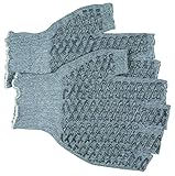 MCR Safety 9677XLM Honey Grip Cotton/Polyester Multi-Purpose String Knit Fingerless Gloves, White, X