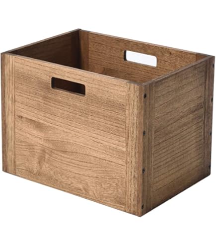 Amazon.co.jp: Kirigen 木製デスクトップストレージキャビネット