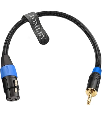 Amazon.co.jp: tisino 3.5mm - XLRバランスケーブルアダプター