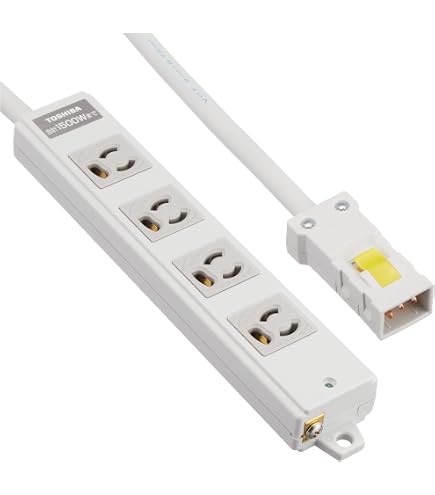 Amazon.co.jp: TOSHIBA(東芝) 125V15Aハーネス用OAタップ抜け止め 4個 
