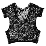 Refaxi 新生児の赤ちゃんの女の子のレース花ロンパージャンプス帽子写真プロップ写真の衣装（ブラック）