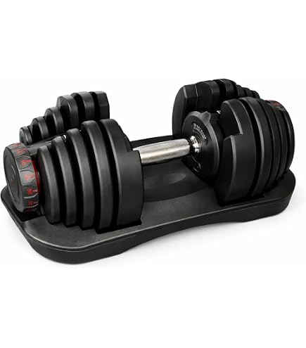 Amazon | ダンベル 可変式 アジャスタブルダンベル 11.5/12.5/25kg 5