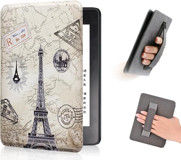 COCFOOKIW Cover for 6 Inch Kindle Paperwhite 10th Gen(2018 Release), Fashion Case with Hand Strap and Auto Sleep/Wake Feature (Model PQ94WIF) - 1