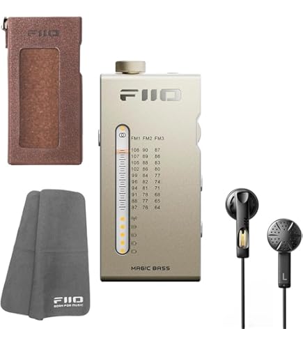 FiiO　rr11 ラジオ　新品　ケース付き Amazon.co.jp: 《ロゴ入りクロスプレゼント》 FIIO ポータブル
