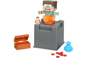 TREASURE X マインクラフト ネザー クエスト マイン&クラフト キャラクターパック 10 レベルの冒険 コレクター収集可能なマインクラフトキャラクターと本物の金に浸した宝物を醸造