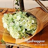 ハイドレンジア あじさい グリーン グリーン 緑 造花 花 観葉植物 ブーケ 花束 セット CT触媒 フェイクフラワー