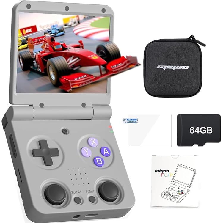 Amazon.co.jp: Miyoo flip V2ハンドヘルドゲーム機 多種シミュレータ