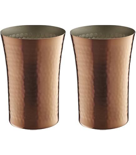 Amazon｜アイデアセキカワ 鎚 純銅 タンブラー 450ml つや消し仕上げ