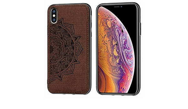 Amazon Chenjiaotdzsh Iphone Xs X用ケース印刷マンドラゴーラ柄生地の質感tpu Pc耐震性 Color Brown ケース カバー 通販