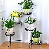 レインボーフラワースタンド フラワースタンドシェルフ5レイヤーフラワーポットラック屋内バルコニーリビングルームフロアスタイルフラワーディスプレイラック