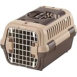リッチェル キャンピングキャリーダブルドア 超小型犬・猫用 ダークブラウン Sサイズ