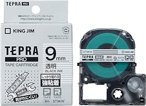 キングジム テープカートリッジ テプラpro 強粘着 9mm St9kw 透明 文房具 オフィス用品 文房具 オフィス用品 Amazon