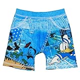 ☆★ディズニー【Disney】国内正規品★☆男の子ドナルドダックダメージプリント重ね着風トランクス型水着80cm:90cm:95cm (90cm)