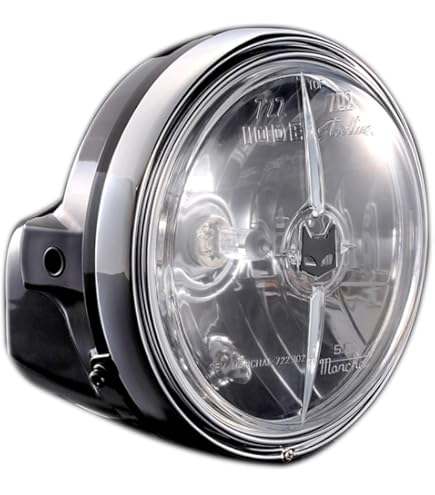 Amazon.co.jp: CIBIE シビエ 180Φ 丸目 2灯 凸レンズ ヘッドライト 丸