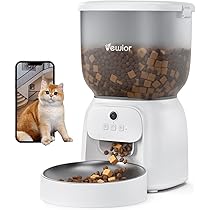 Amazon | VEWIOR 自動給餌器 猫犬対応 300万高画素 自動餌やり機