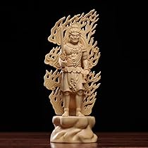 Amazon.co.jp: 修縁堂仏教美術品 大迫力 不動明王 立像 不動明王像