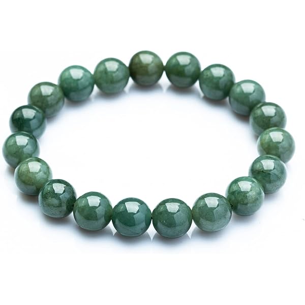 Amazon | s166珍しい天然黄玉（Yellow Jade),黄翡翠ブレスレット【本物 