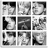 アートパネル BTS 防弾少年団 ポスター白黒写真 絵画 壁画 北欧 現代 モダン アートフレーム 防湿 防湿 キャンバス 絵画 インテリア 壁飾り 壁掛け 木枠セット 贈り物 (A,40X40CMX1PCS)