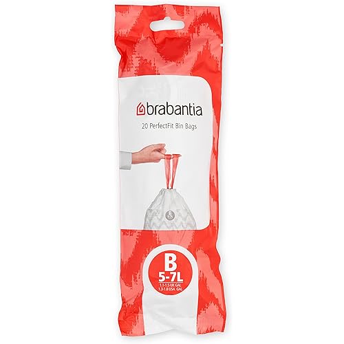 Brabantia PerfectFit Bin Liner Code B (5 Litre) 20 Bags/Roll