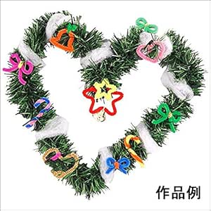 Amazon クリスマス手作り工作キット クリスマスリース作り 直径約cm 10個 9280 クリスマス雑貨 おもちゃ