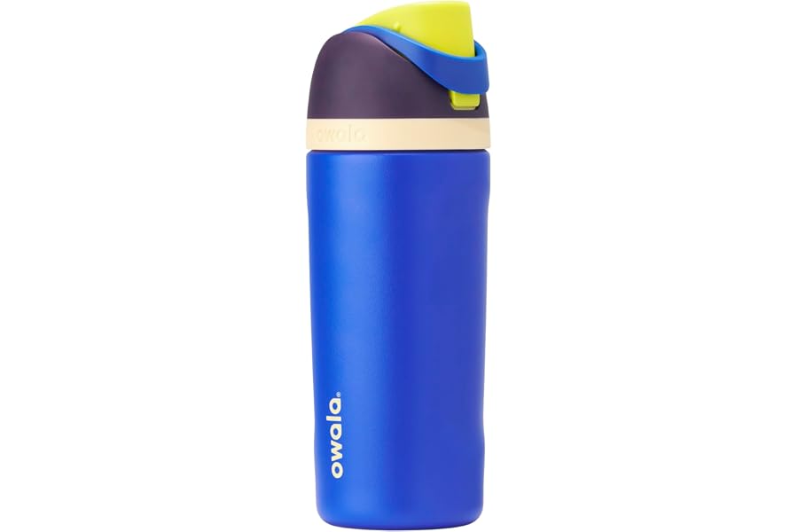 Owala Kids FreeSip Insulated Water Bottle - 473ml (16oz) Celestial Sphere | Reusable, Leak Proof, BPA Free | Double Walled St